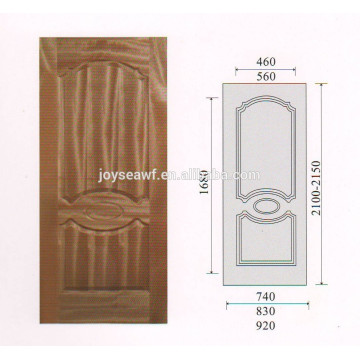 Hochwertiges natürliches Teakholzfurnier MDF / HDF Türhaut